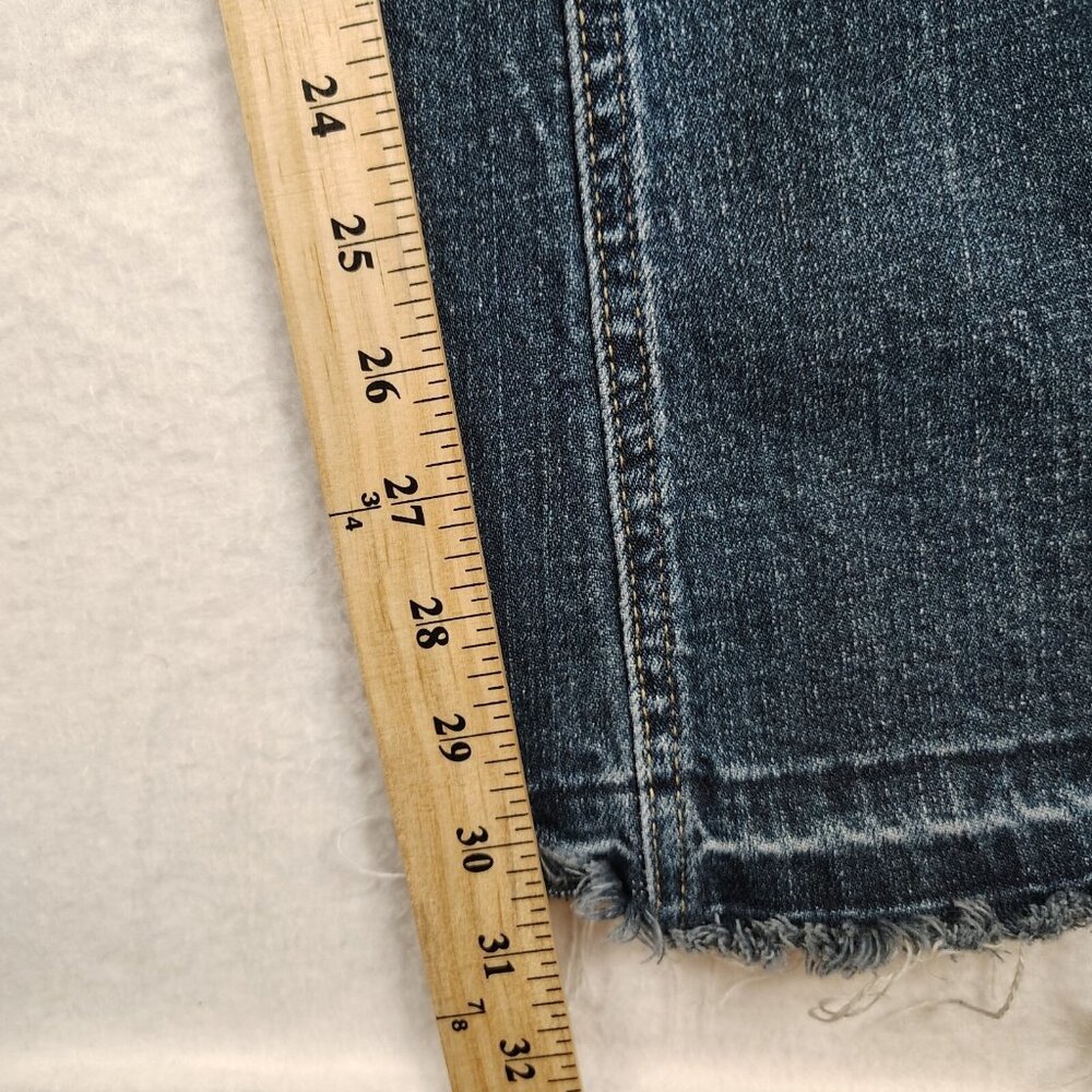 KanCan Flared Jeans Bailey High Rise Distressed Raw Hem Sz 15/31 - Picture 12 of 14